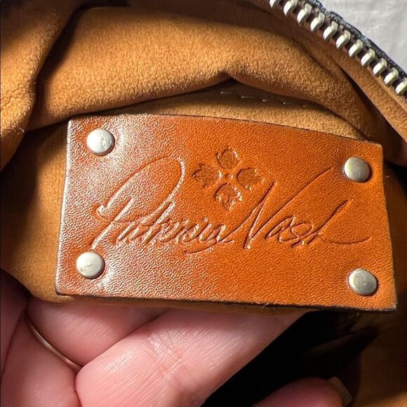 Patricia Nash Valerie Turquoise and Brown Fold Over Wristlet Clutch - Picture 8 of 12